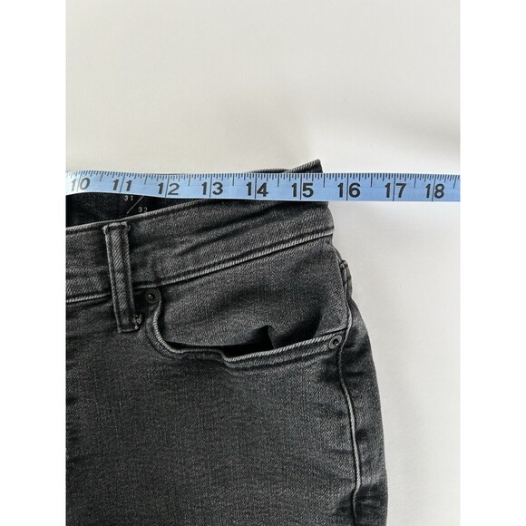 Lucky Brand 363 Vintage Straight Jeans Mens Actual Sz 31x29 Black Denim Stretch - Picture 8 of 13